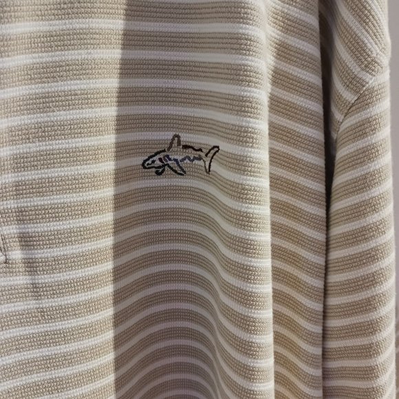 Greg Norman Golf Shirt XXL, Play dry, Cream, Brown - Picture 3 of 3